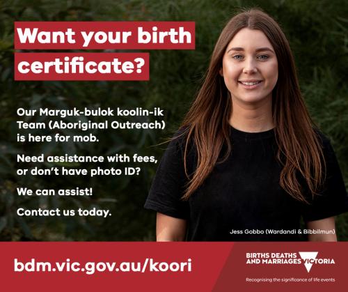 Social media tile: Want your birth certificate?